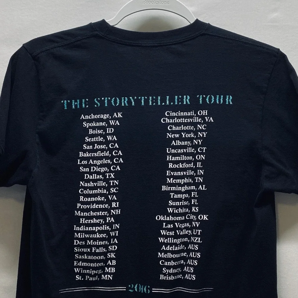 Carrie Underwood T-Shirt Adult Medium Black Story Teller Tour 2016 Concert Tee